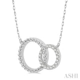 Diamond Double Circle Necklace