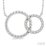 Diamond Double Circle Necklace