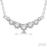 Graduated Diamond Smile Necklace