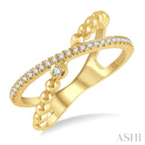 Criss Cross Diamond Fashion Ring