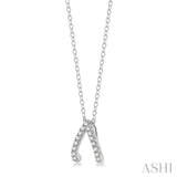 Wishbone Petite Diamond Fashion Necklace