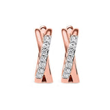 10KT ROSE GOLD DIAMOND (1/6CTW) EARRING