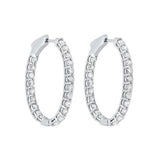 14KT WHITE GOLD DIAMOND (2CTW) EARRING