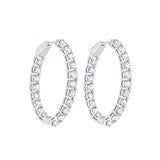 14KT WHITE GOLD DIAMOND (7CTW) EARRING