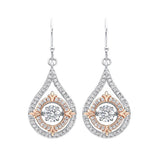SILVER CUBIC ZIRCONIA EARRING