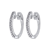 10KT WHITE GOLD DIAMOND (1/10 CTW) EARRING