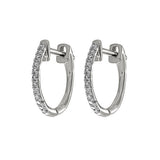 10KT WHITE GOLD DIAMOND (1/10 CTW) EARRING