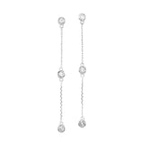 14KT W EARRING 1/2CTW