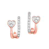 10KT ROSE GOLD DIAMOND (1/4CTW) EARRING