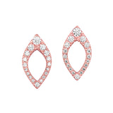 14KT ROSE GOLD DIAMOND (1/4CTW) EARRING
