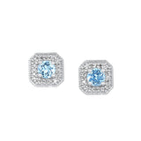 10KT WHITE GOLD DIAMOND (1/10 CTW) EARRING