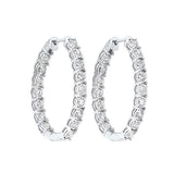 14KT WHITE GOLD DIAMOND (3CTW) EARRING
