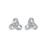 10KT WHITE GOLD DIAMOND (1/10 CTW) EARRING