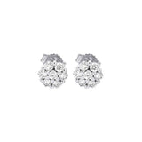 14KT WHITE GOLD DIAMOND (1/10 CTW) EARRING