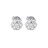 14KT WHITE GOLD DIAMOND (1/4CTW) EARRING