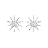 SILVER DIAMOND (1/10 CTW) EARRING
