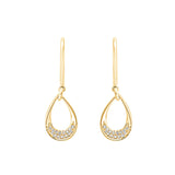 10KT YELLOW GOLD DIAMOND (1/10 CTW) EARRING