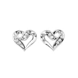 SILVER DIAMOND (1/50 CTW) EARRING