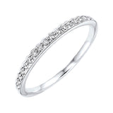 10KT WHITE GOLD DIAMOND(1/8CTW) RING