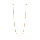 14KT YELLOW GOLD DIAMOND (1/4CTW) NECKLACE
