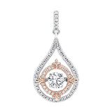 SILVER CUBIC ZIRCONIA (1/20 CTW) PENDANT