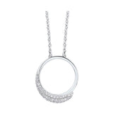 SILVER CUBIC ZIRCONIA  PENDANT