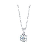 14KT WHITE GOLD DIAMOND (1/4CTW) PENDANT