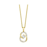 10KT YELLOW GOLD DIAMOND (1/4CTW) PENDANT