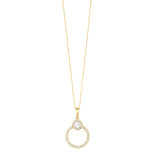 14KT YELLOW GOLD DIAMOND (1/3CTW) PENDANT