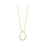 14KT YELLOW GOLD DIAMOND (1/12 CTW) PENDANT
