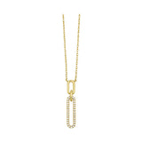 10KT YELLOW GOLD DIAMOND (1/10 CTW) PENDANT