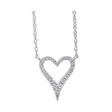 10KT WHITE GOLD DIAMOND (1/10 CTW) PENDANT