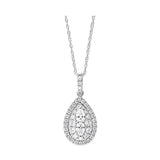 14KT WHITE GOLD DIAMOND (1/2CTW) PENDANT