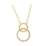 14KT YELLOW GOLD DIAMOND (1/12 CTW) PENDANT