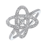 SILVER DIAMOND (1/4CTW) RING