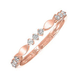 10KT ROSE GOLD DIAMOND (1/6CTW) BAND