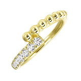 14KT YELLOW GOLD DIAMOND (1/4CTW) BAND