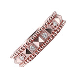14KT ROSE GOLD DIAMOND (1/10 CTW) RING