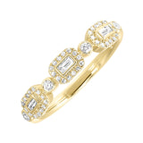 14KT YELLOW GOLD DIAMOND (1/4CTW) RING