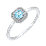 10KT WHITE GOLD DIAMOND (1/12 CTW) RING
