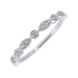 14KT WHITE GOLD DIAMOND (1/10 CTW) RING