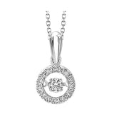 10KT WHITE GOLD DIAMOND (1/5CTW) PENDANT