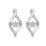 SILVER DIAMOND (1/12 CTW) EARRING